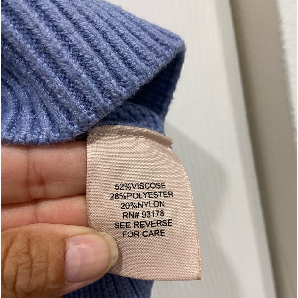 Philosophy Republic Clothing women’s blue sweater gray stripes size small - Picture 7 of 10